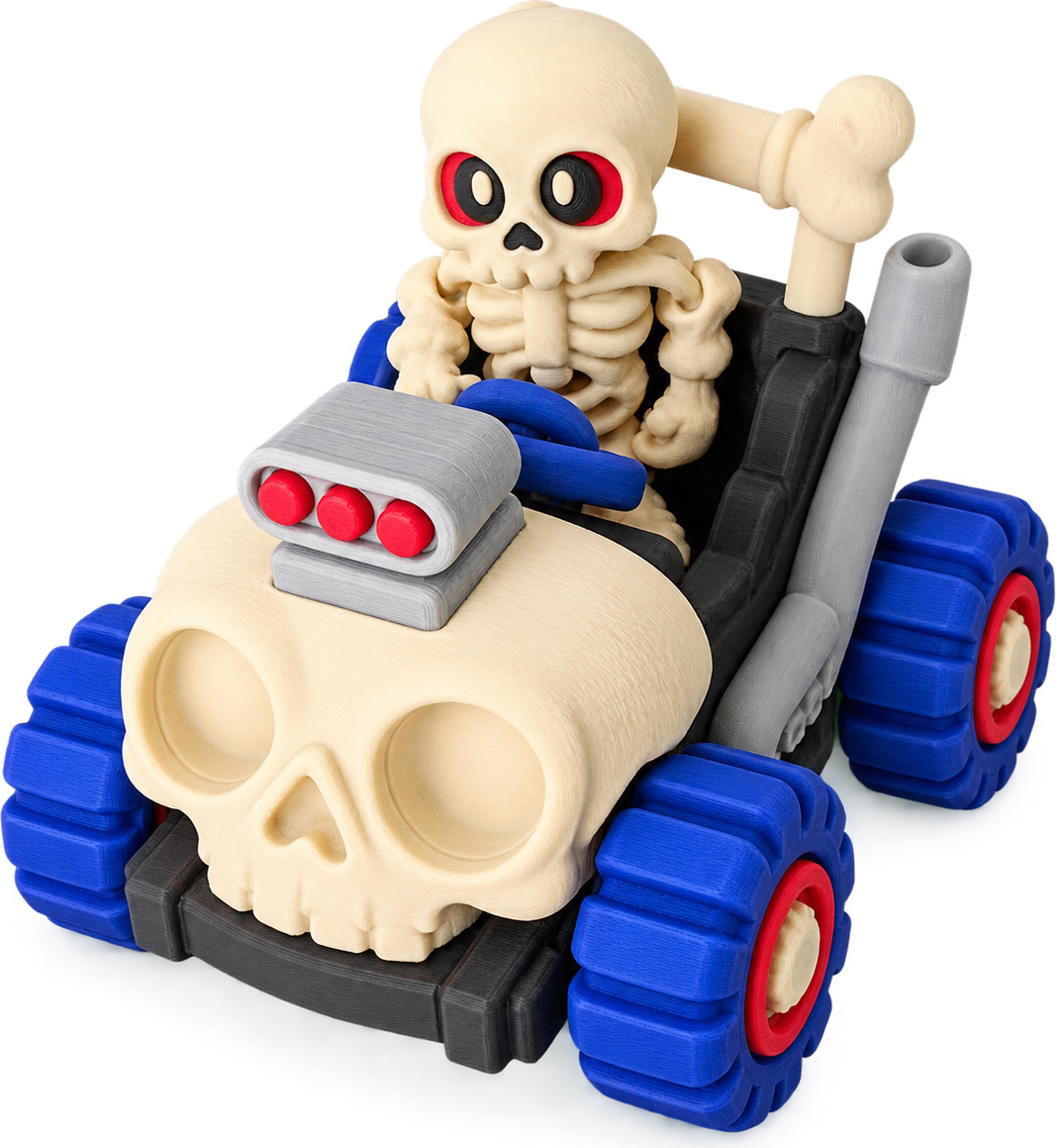 Skeleton Monster Truck Driver